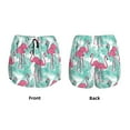 thumbnail image 6 of Sigee Flamingo for Women's Athletic Shorts High Waisted Running Shorts Pocket Sporty Short Gym Elastic Workout Shorts, 6 of 9