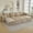 Chenille Camel, variant on DOMICARE 83'' Boneless Loveseat Sofa, Comfy Deep Seat Sectional Cloud Couch, No Assembly Chenille Love Seat for Living Room,Black