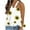 Yellow, variant on DailyTrove Women's Sunflower Print Halter Tank - Sleeveless Casual Top, Vibrant for Outdoor & Daily