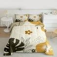 thumbnail image 2 of jejeloiu Kawaii Flowers Blossom Queen Comforter Set,Vintage Bohemian Style Bedding Sets,Tropical Monstera Leaf Bedding Comforter Set For Girls Teens,Super Cozy Room Decor Reversible,3-Piece, 2 of 8