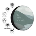 thumbnail image 6 of LNWH Watercolor Mountain Landscape Art Pattern Waterproof Spare Tire Cover, Universal Spare Tire Wheel Covers 17 inch, 6 of 8