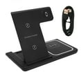 thumbnail image 1 of Wireless Charging Station, Wireless Charger Multiple Protection Folding 3 In 1  For Daily White,Black, 1 of 8