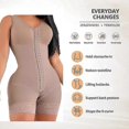 thumbnail image 3 of High Compression Short Girdle With Brooches Bust For Daily And Post-surgical Use Slimming Sheath Belly Women - Pjun, 3 of 4