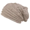 thumbnail image 5 of Gorro grueso acanalado para mujer, gorro cálido de punto de lana de ganchillo, estilo elástico, a la moda, para invierno, 5 of 5