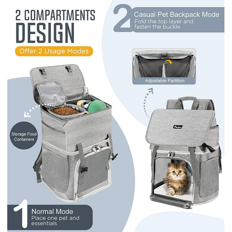 Portable Folding Travel Large Pet Carrier Bag Backpack