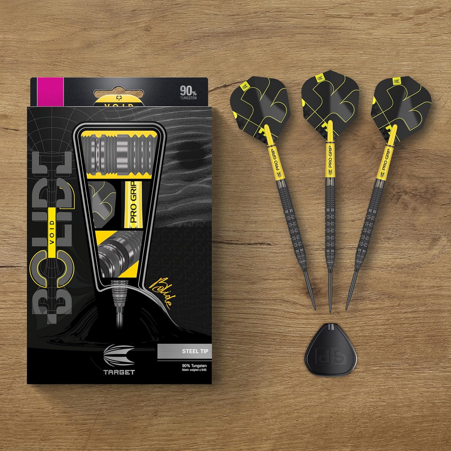 Target Darts Bolide Void 01 22G 90% Tungsten Swiss Point Steel Tip Darts Set