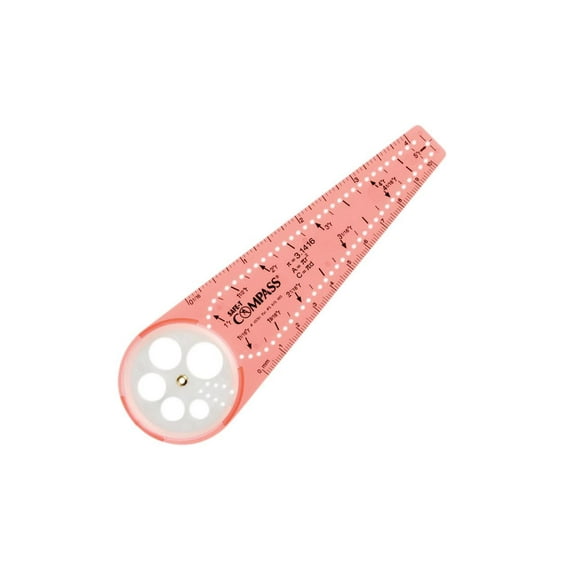 Learning Resources Saft-T Compass 3.5"x8.9" Orange LER45761