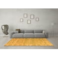 thumbnail image 3 of Ahgly Company Indoor Round Abstract Orange Modern Area Rugs, 5' Round, 3 of 4