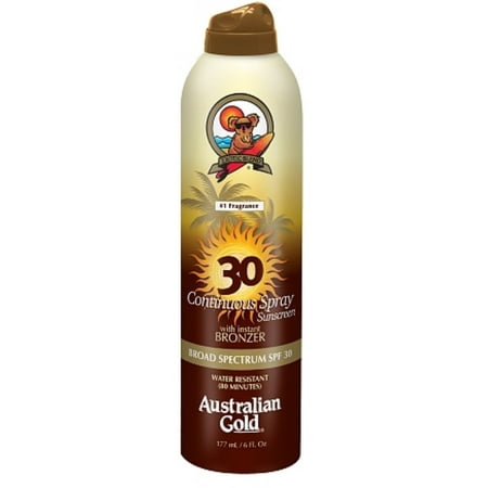 Australian Gold Continuous Spray Sunscreen with Instant Bronzer, SPF 30 6 (Best Instant Tan Australia)