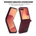 thumbnail image 5 of for Samsung Galaxy Z Flip 5 Case Wallet with Card Holder, for Women Men, Slim Fit Premium PU Leather Shockproof Protective Phone Cover for Samsung Galaxy Z Flip 5 5G, Winered, 5 of 8