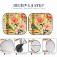 thumbnail image 5 of Kdxio Vintage Bird Print 2-Piece Sun Shade Front Windshield - Foldable Car Front Window Sunshades For Most Sedans Suv Truck, 5 of 6