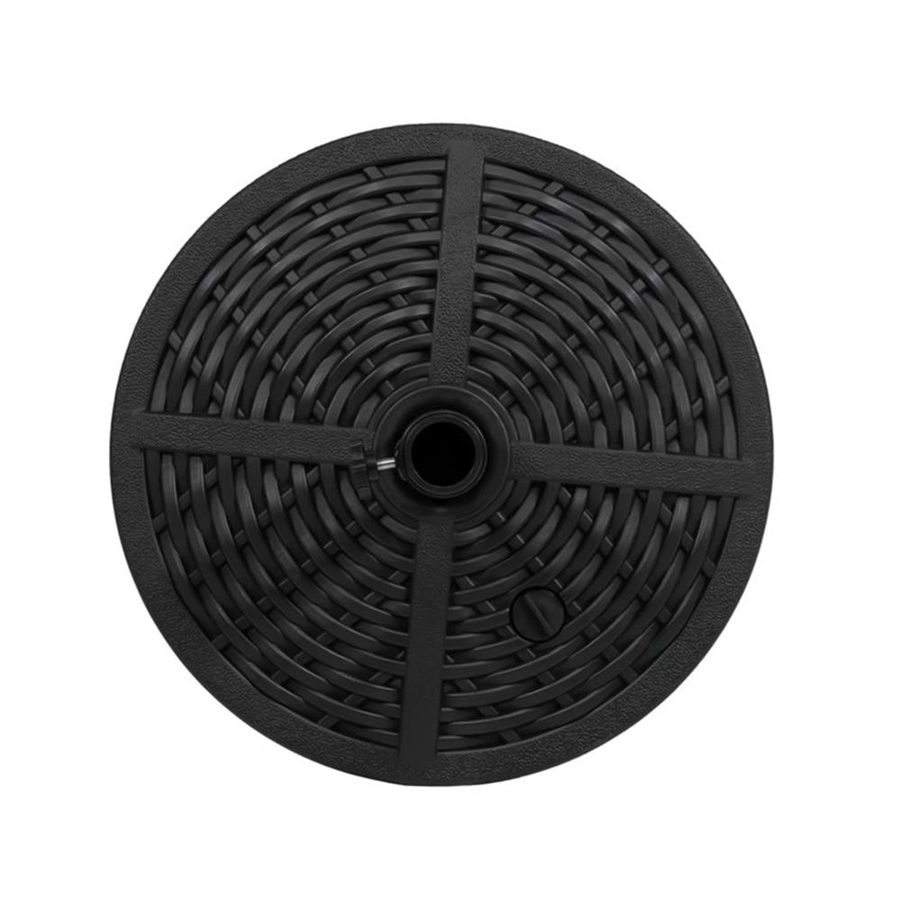 Greemotion Fab 17.75" Black Plastic Fillable Free Standing Umbrella Base