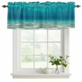 thumbnail image 2 of 2 Pack Valances for Windows, Oceans Landscape Window Valances for Living Room/Bedroom/Bathroom, Summer Beach Nautical Waves Modern Light Filtering Kitchen Curtain Valance 42"W x12" L, 2 of 9