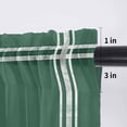 thumbnail image 5 of Pure Olive Green Valance Curtains for Kitchen/Living Room/Bathroom/Bedroom Window, Rod Pocket Small Topper Half Short Window Curtains Voile Sheer Scarf, Simple Solid Color 42"x18", 5 of 8