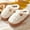 White, variant on Aloohaidyvio Fluffy Warm Slippers for Women and Men - Cute Cartoon House Slippers with Furry Plush, Comfy Indoor and Outdoor Non-Slip Shoes