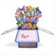 thumbnail image 1 of 3PCS Colorful Butterfly 3D Pop-Up Box Greeting Card Wishes Universal, 1 of 5