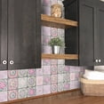 thumbnail image 5 of 24pcs Peel and Stick Vinyl Backsplash Tiles Stickers Tile Paint Removable Waterproof Self-Adhesive Decals Vinyl Home Kitchen Bathroom Spring Easter Decoration Bathroom Decorand Accessories E1 10*10cm, 5 of 9