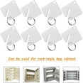 thumbnail image 3 of AMERTEER 60pcs Key Chain Tags Efficient Key Organization for Home Office Writable Labels Durable Key Ring Holder Ideal Cabinet, 3 of 5