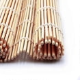 thumbnail image 4 of 2025 4 PCS 9.5" x 9.5" Natural Bamboo Sushi Rolling Mat, 4 of 5