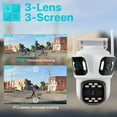 thumbnail image 3 of Three Lens PTZ IP Camera Outdoor 6K HD Three Screen WiFi Security Camera Auto Tracking 4K Dual Len Wirelss CCTV Camera iCsee, 3 of 7