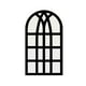 thumbnail image 1 of Espejo de Pared con Forma de Arco para Ventana, Espejo Decorativo de Acrílico para Montar en La Pared, Espejo de Pared Estilo Granja para Sala de Esta Negro, 1 of 9