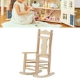 thumbnail image 4 of Mecedora En Miniatura, Mecedora De Casa De Muñecas 1:12, Decoración Divertida De Abedul Para El Hogar Para Coleccionista ANGGREK Miniature Rocking Chair, 4 of 8