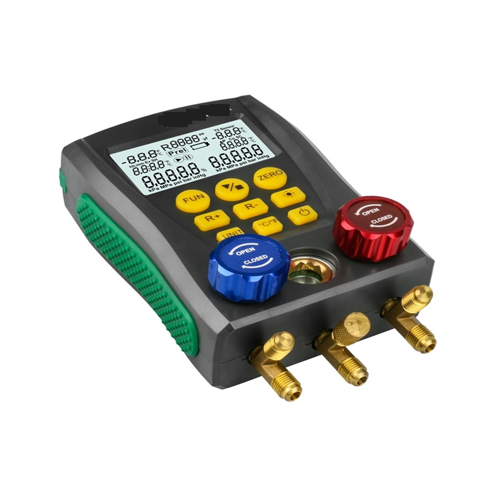 DY517 Refrigeration Gauge Manifold Digital Meter HVAC Vacuum Pressure Temperature Tester Leakage Test Tool Electronic Instrument