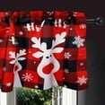 thumbnail image 4 of 3 Piece Christmas Kitchen Curtains and Valances Set for Windows Christmas Kitchen Window Curtains Over Sink Decor 27.5x24 in, 4 of 6