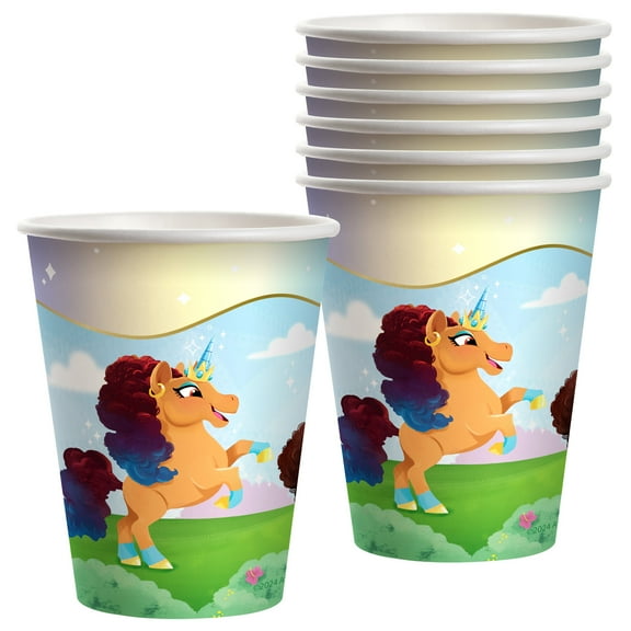 Afro Unicorn Cups 8 Count - Afro Unicorn Party Decorations