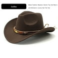 Xsylife Wide Brim Floppy Hat Western Hat Wool Felt Bowler Cap Classic