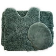 thumbnail image 4 of Somerset Home 3 Piece Super Plush Non-Slip Bath Rug Set - Green, 4 of 4