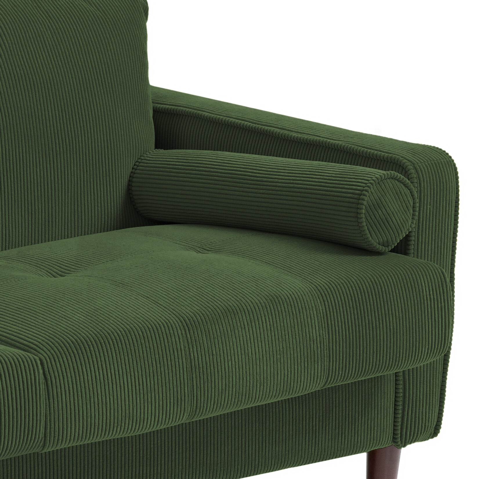 UIXE 62'' Loveseat Sofa for Living Room Indoor 2-seater Sofa Small Couch for Bedroom Office, Green