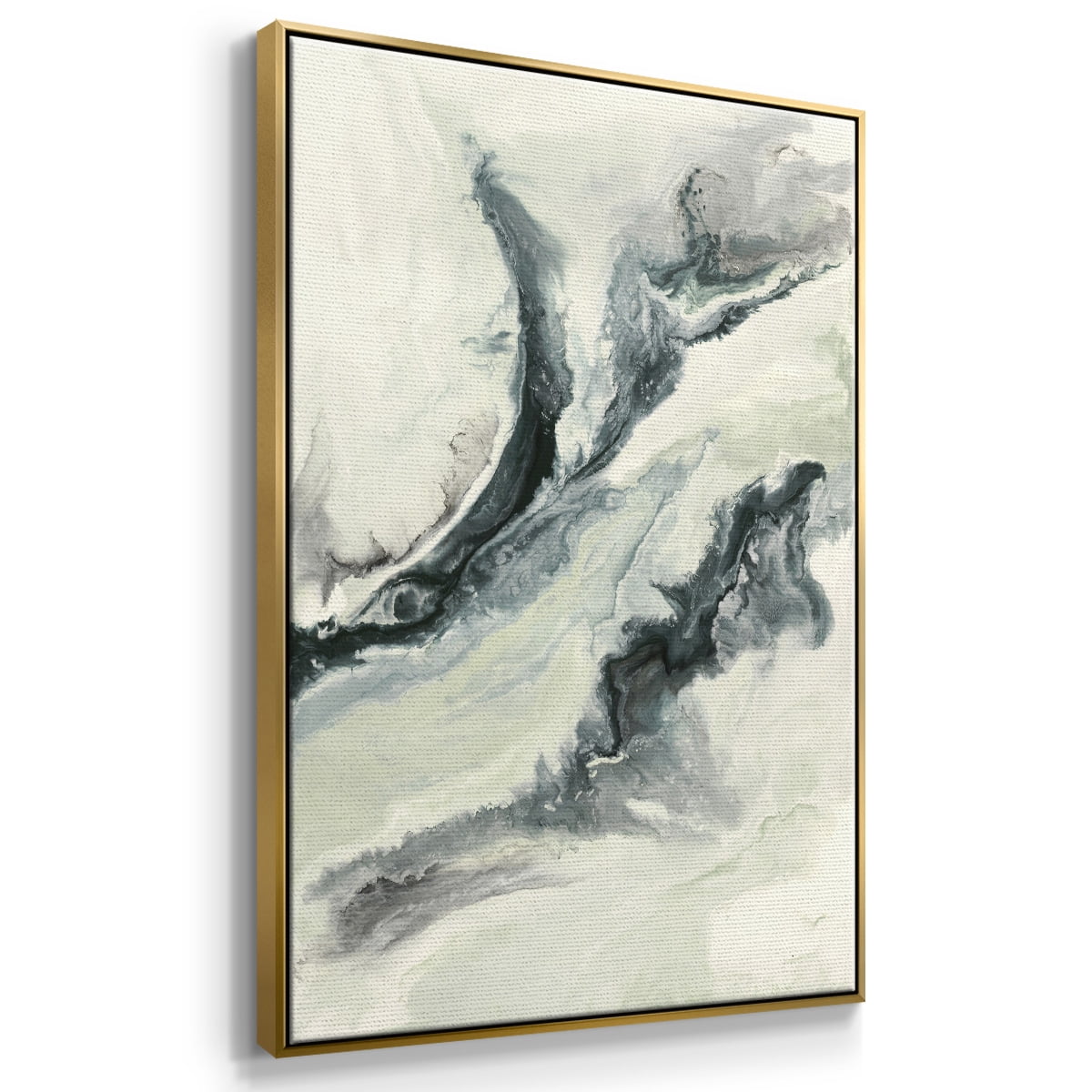 Untitled Framed Premium Gallery Wrapped Canvas - Ready to Hang - 17 x 25 - Gold Floating Frame