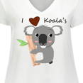 thumbnail image 4 of Inktastic I heart Koalas Women's Plus Size V-Neck T-Shirt, 4 of 5