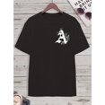 thumbnail image 2 of Men's Casual Crew Neck Graphic T-shirt with Stylish Letter Print, Versatile Short Sleeve Tee for Summer Sport And Casual Wear, 2 of 8