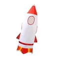 thumbnail image 1 of Disfraz infantil de Halloween con temática de cohete para niños y niñas de 7 a 10 años, rojo y, 1 of 8