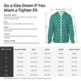thumbnail image 5 of Lsque Aquamarine Glitter UPF 50+ Lightweight Sun Protection Men's Women's Long Sleeve Shirt, Hoodie Performance -XX-Large, 5 of 9