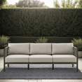 thumbnail image 2 of Mareike Aluminum and Rope Outdoor Sofa in Brown, 2 of 16