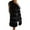 Black-Coat, variant on Qetyuw Womens Long Faux Fur Coat Winter Sleeveless Open Front Jacket Vest Chunky Casual Jackets Outerwear