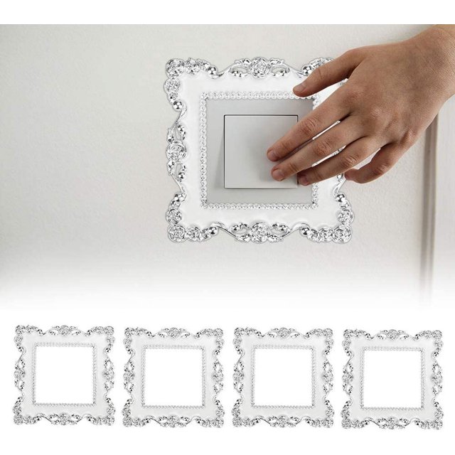 Pegatinas cuadradas de plástico ZHAOCHENG autoadhesivas para interruptores decorativas para hogar