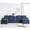 Blue, variant on 133" Upgraded U-Shaped Cloud Sectional Sofa, Extra Deep & Wide Corduroy Fabric Couch with Console & Cup Holders, Comfortable Seating