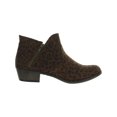 thumbnail image 3 of Sun + Stone Womens Abby Faux Suede Block Heel Ankle Boots, 3 of 3