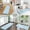 A White Swan, variant on Vintage Modern Runner Rug,Non Slip Machine Washable 72"x23.5" Polyester Material Pet-Friendly Durable,Applicable to Entryway Rug Living Room Rug Unbroken and Seamlessly Composite Images