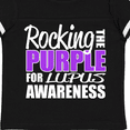 thumbnail image 4 of Inktastic Rocking The Purple for Lupus Awareness Boys or Girls Toddler T-Shirt, 4 of 5