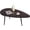 Dark Brown, variant on Modern Coffee Table White Oval Coffee Tables for Living Room Simple Center Table for Small Space Home Office Easy Assembly 22.2" D x 42.5" W x 17.1" H, White