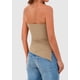 thumbnail image 2 of Top Tubo Sin Tirantes Fruncido Khaki PRETTYGARDEN Mujer M, 2 of 6