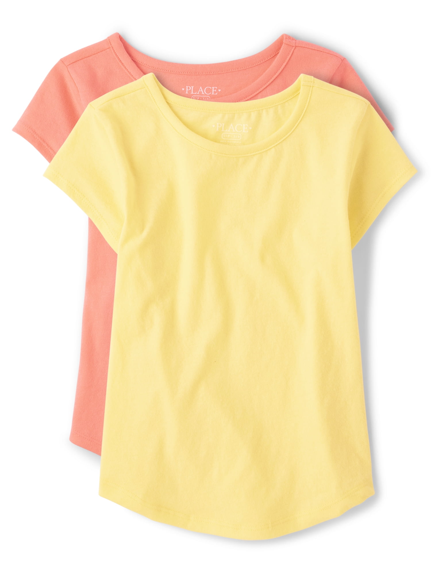 The Children's Place Girls Short Sleeve Shirt Tail T-Shirt, 8-Pack, Sizes XS-XXL