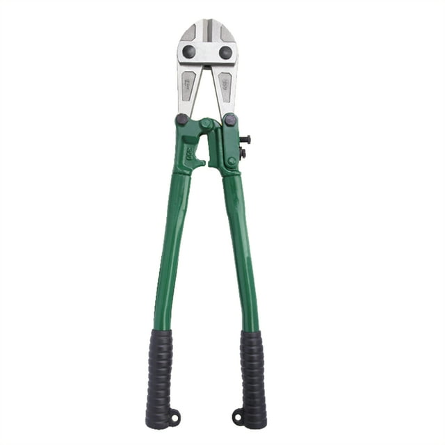 Graflsoa TUOSEN Heavy-Duty Bolt Cutter with Green & Silver Finish, 12-Inch T8 Steel Manual Wire and Rebar Cutting Tool