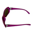 thumbnail image 5 of Ellen Tracy Womens Fuchsia Crystal Plastic Rectangle Sunglass, Smoke Lens 537 3, 5 of 6