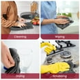 thumbnail image 6 of Lux Decor 6 Pack Kitchen Towels Set 16”x26” - 100% Cotton Highly Absorbent Dish Towels for Kitchen - Soft & Scratch-Free Black Hand Towels for Cleaning & Drying, 6 of 9